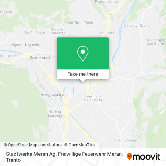 Stadtwerke Meran Ag. Freiwillige Feuerwehr Meran map