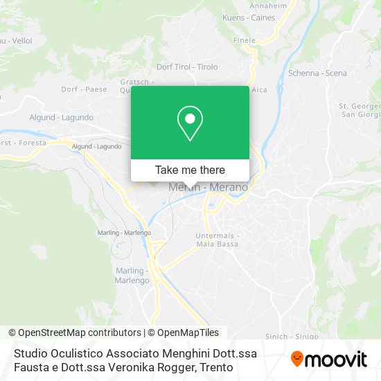 Studio Oculistico Associato Menghini Dott.ssa Fausta e Dott.ssa Veronika Rogger map