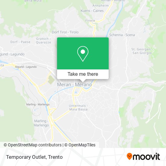 Temporary Outlet map