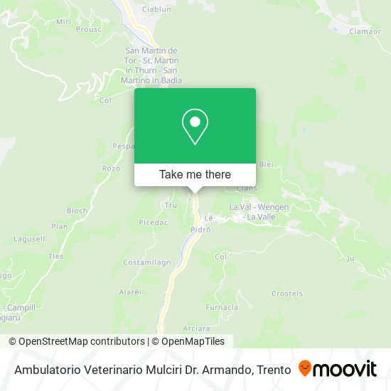 Ambulatorio Veterinario Mulciri Dr. Armando map