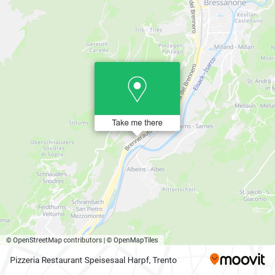 Pizzeria Restaurant Speisesaal Harpf map