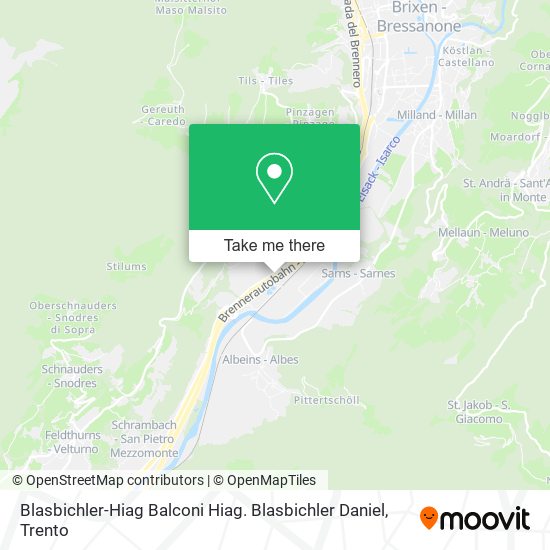 Blasbichler-Hiag Balconi Hiag. Blasbichler Daniel map