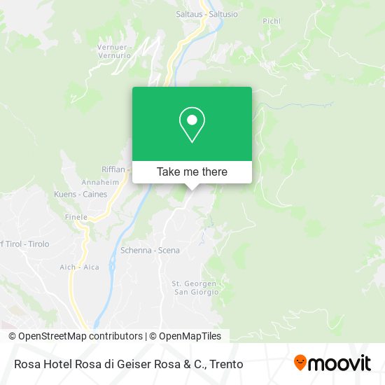 Rosa Hotel Rosa di Geiser Rosa & C. map