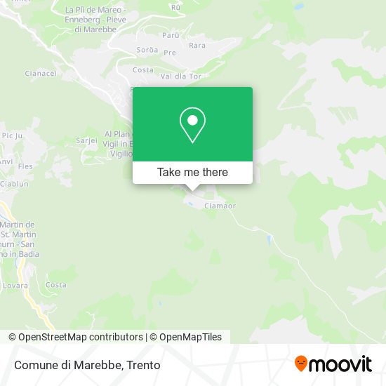 Comune di Marebbe map