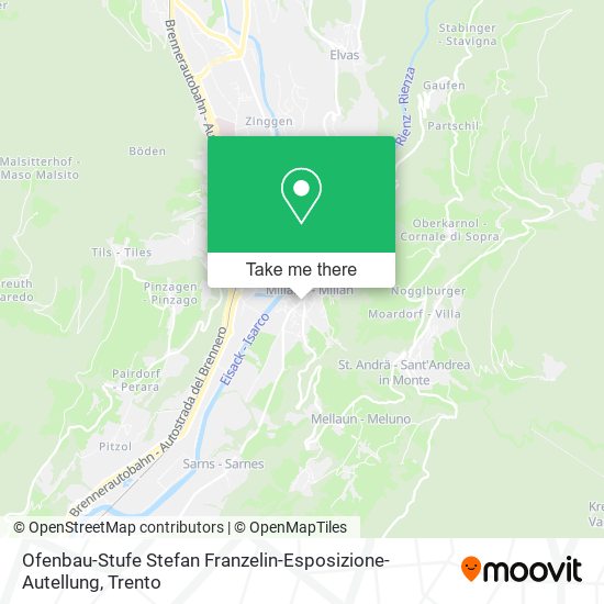 Ofenbau-Stufe Stefan Franzelin-Esposizione-Autellung map