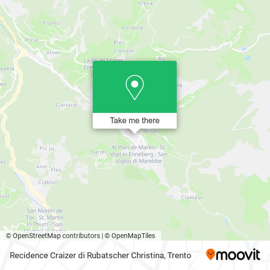 Recidence Craizer di Rubatscher Christina map