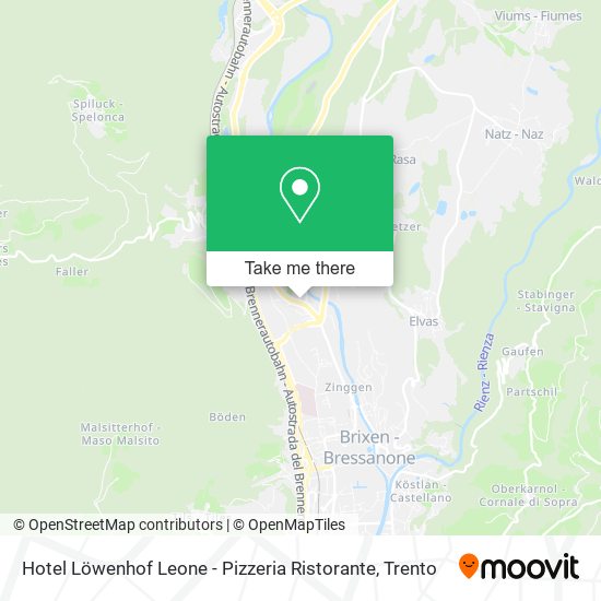 Hotel Löwenhof Leone - Pizzeria Ristorante map