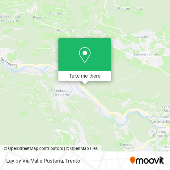 Lay by Via Valle Pusteria map