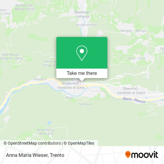 Anna Maria Wieser map