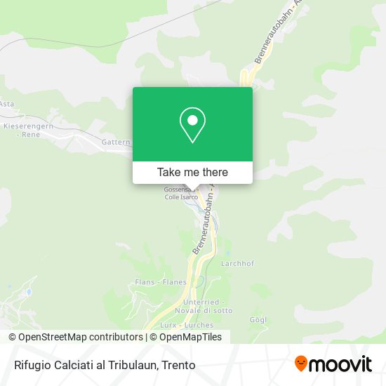 Rifugio Calciati al Tribulaun map