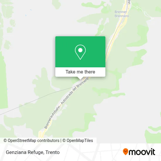 Genziana Refuge map