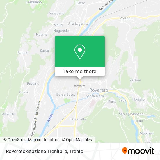 Rovereto-Stazione Trenitalia map