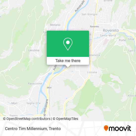 Centro Tim Millennium map