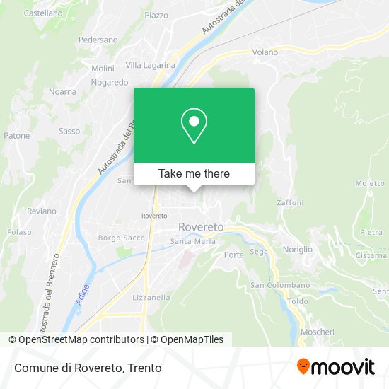 Comune di Rovereto map