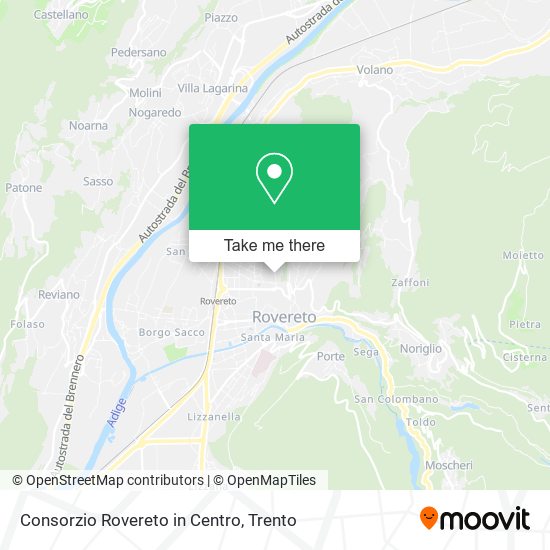 Consorzio Rovereto in Centro map
