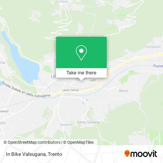 In Bike Valsugana map