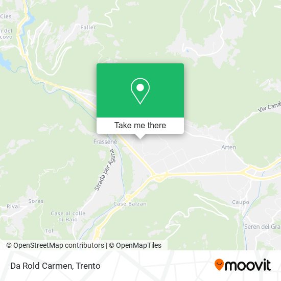 Da Rold Carmen map