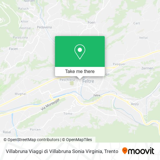 Villabruna Viaggi di Villabruna Sonia Virginia map