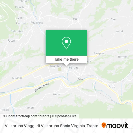 Villabruna Viaggi di Villabruna Sonia Virginia map