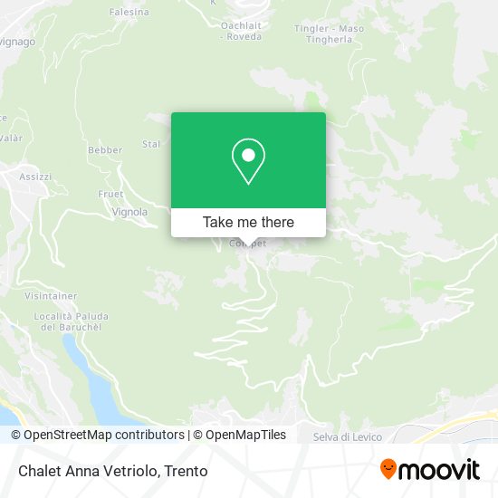 Chalet Anna Vetriolo map