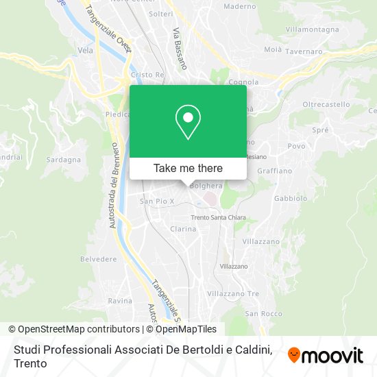 Studi Professionali Associati De Bertoldi e Caldini map