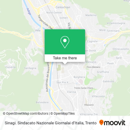 Sinagi. Sindacato Nazionale Giornalai d'Italia map