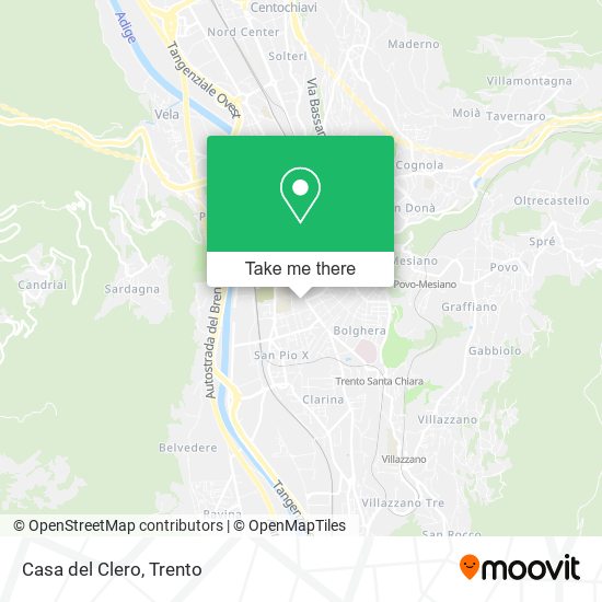 Casa del Clero map