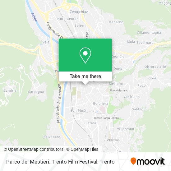 Parco dei Mestieri. Trento Film Festival map