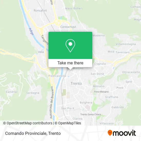 Comando Provinciale map