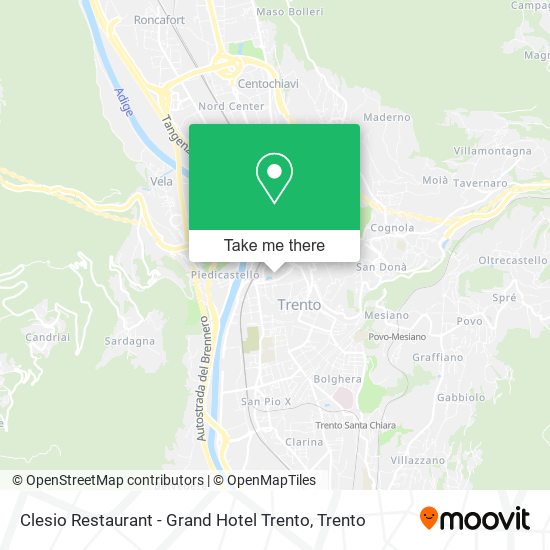 Clesio Restaurant - Grand Hotel Trento map