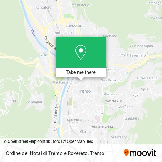 Ordine dei Notai di Trento e Rovereto map