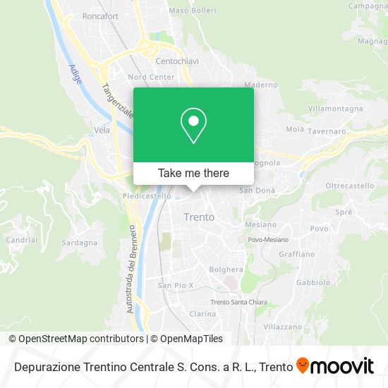 Depurazione Trentino Centrale S. Cons. a R. L. map