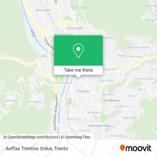 Anffas Trentino Onlus map