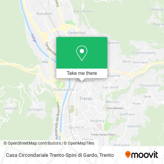 Casa Circondariale Trento-Spini di Gardo map