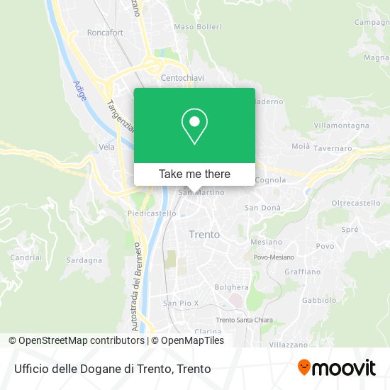 Ufficio delle Dogane di Trento map