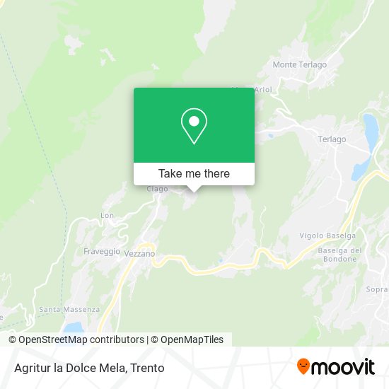 Agritur la Dolce Mela map