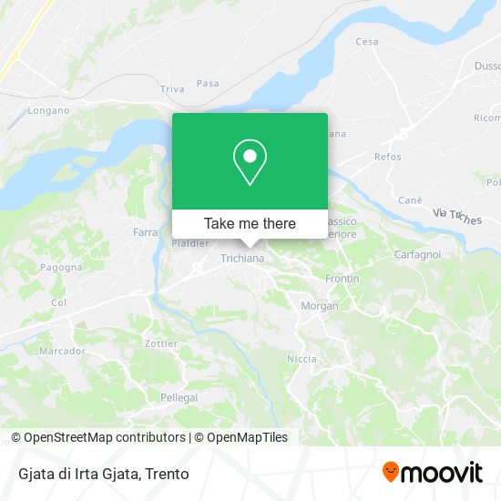 Gjata di Irta Gjata map