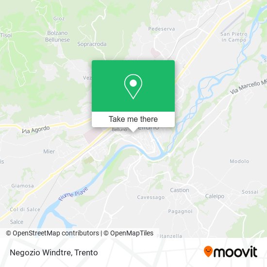 Negozio Windtre map
