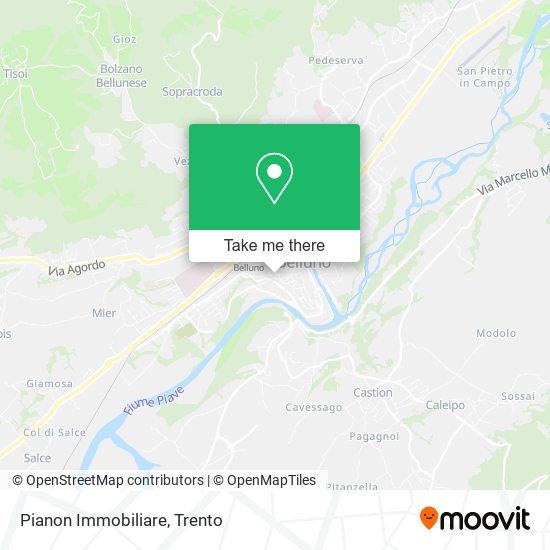 Pianon Immobiliare map