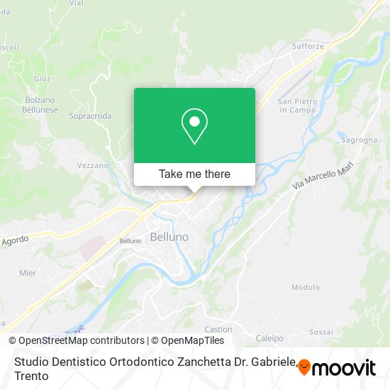 Studio Dentistico Ortodontico Zanchetta Dr. Gabriele map