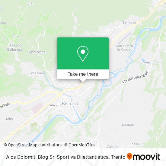 Aics Dolomiti Blog Srl Sportiva Dilettantistica map