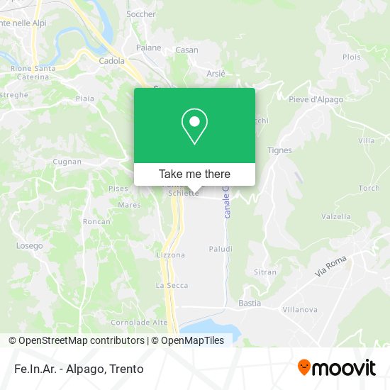 Fe.In.Ar. - Alpago map