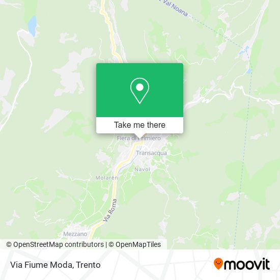 Via Fiume Moda map