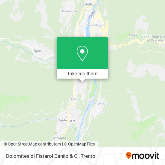 Dolomites di Fistarol Danilo & C. map