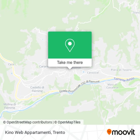 Kino Web Appartamenti map