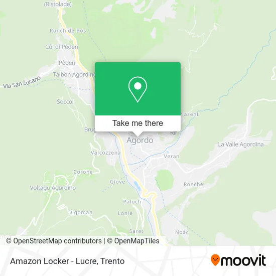 Amazon Locker - Lucre map