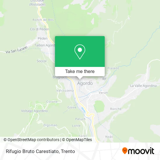 Rifugio Bruto Carestiato map