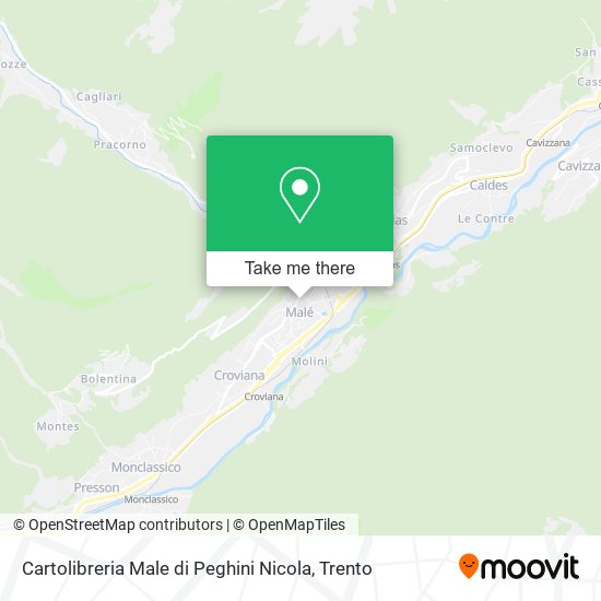 Cartolibreria Male di Peghini Nicola map