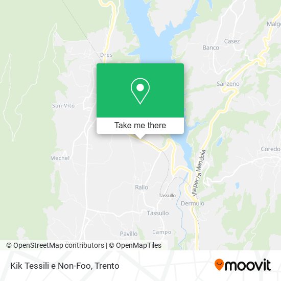 Kik Tessili e Non-Foo map