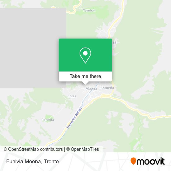 Funivia Moena map